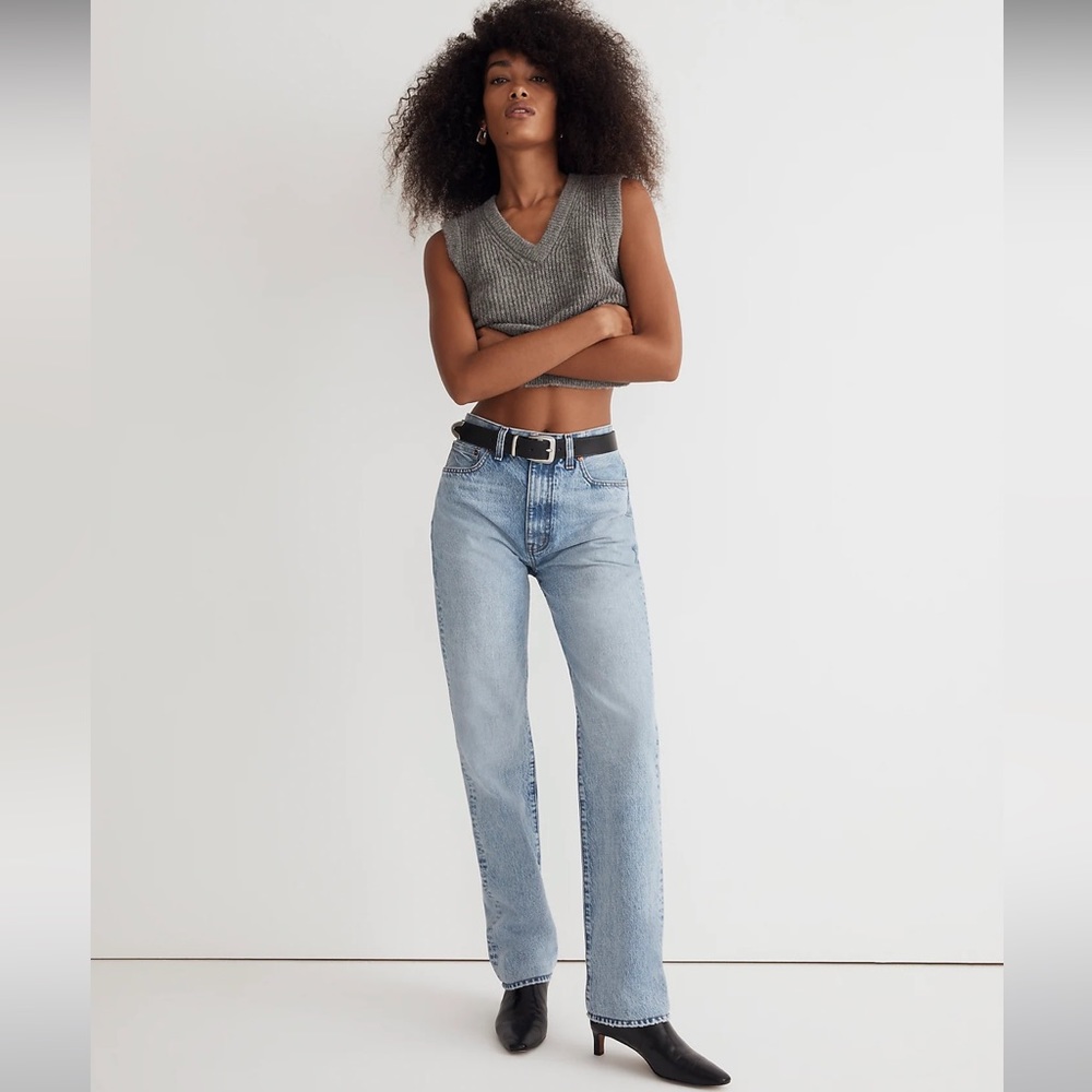 Madewell NWT The '90s Straight Jean High Rise Size 29